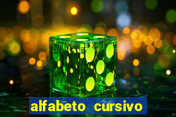 alfabeto cursivo pontilhado para imprimir pdf